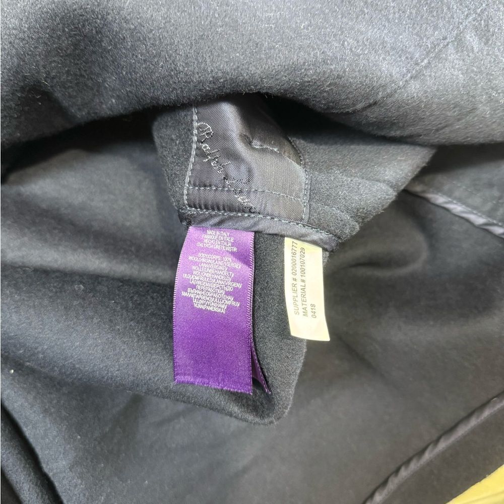 RALPH LAUREN Purple Label Fintona Wool Toggle Buckle Coat Size 4 - Picture 9 of 10